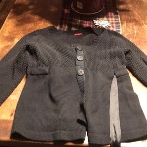 Black button down sweater